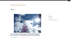 Desktop Screenshot of creativecontent.ch