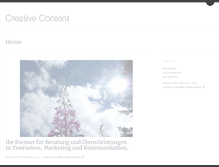 Tablet Screenshot of creativecontent.ch